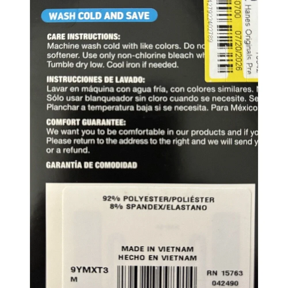 Hanes product pack